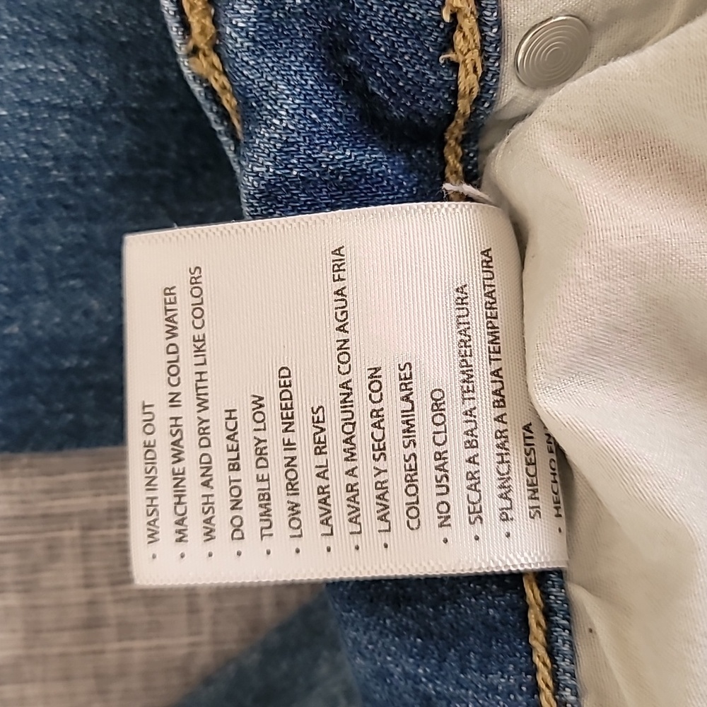 KanCan Jeans Distressed Fray Hem Ankle Size 13/30 Blue 144635 - Picture 9 of 11